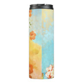 Fantastische kalifornische Orange Poppies Fields Thermosbecher (Rückseite)