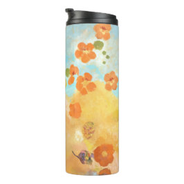 Fantastische kalifornische Orange Poppies Fields Thermosbecher