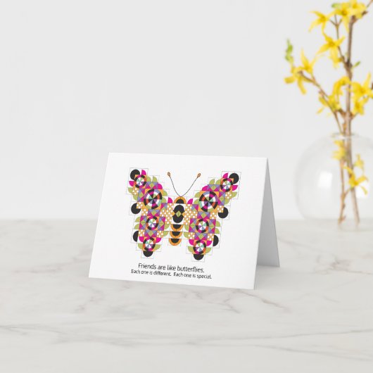 Fantastische Karte (Gelbe Blume)