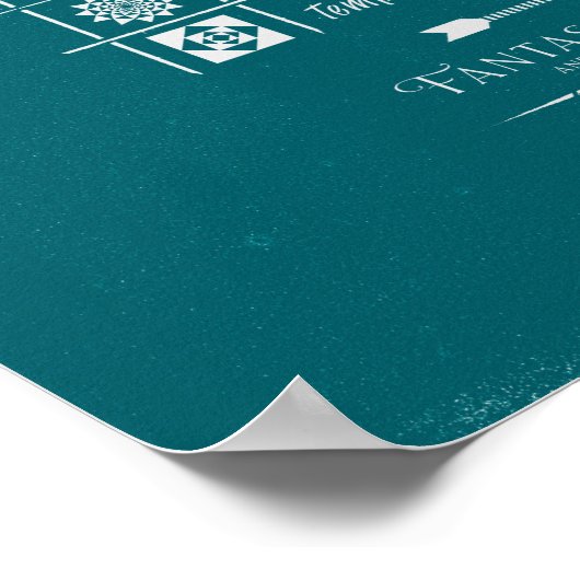 FANTASTISCHE KÄSTE UND WO SIE FINDEN SIE™Code-Char Poster (Ecke)