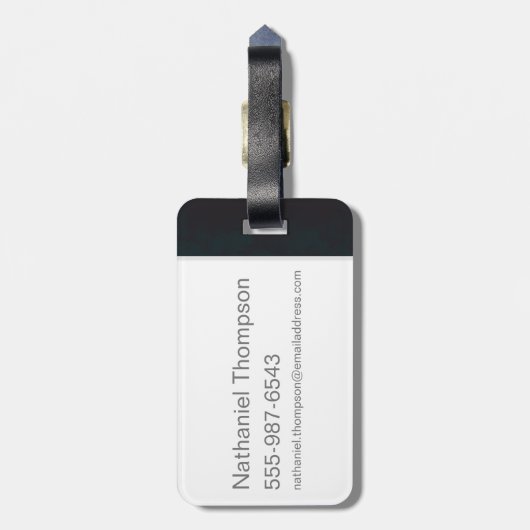 FANTASTISCHE KÄSTE UND WO SIE SIE FINDEN™ KARTE GEPÄCKANHÄNGER (Rückseite vertikal)