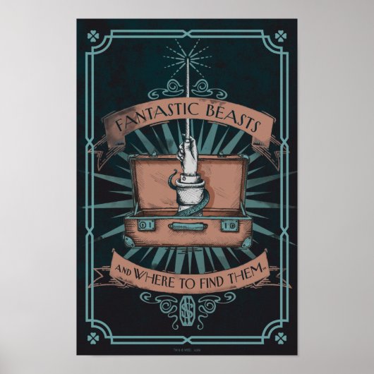 FANTASTISCHE KÄSTE UND WO SIE SIE FINDEN™ KARTE POSTER (Vorne)