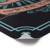 FANTASTISCHE KÄSTE UND WO SIE SIE FINDEN™ KARTE POSTER (Ecke)