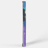 Fantastische Katze auf futuristischem Hintergrund Samsung Galaxy Hülle (Rechte Seite)