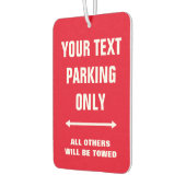 Fantastische Klimaanlage mit Parkplatz nur Schild Autolufterfrischer (Links)