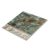 Fantastische Kreatur Bezaubernder Jugendstil-Seder Fliese (Seite)