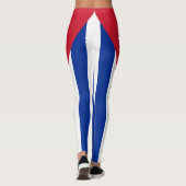 Fantastische Kuba-Kubaner-Flagge Leggings (Rückseite)