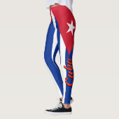 Fantastische Kuba-Kubaner-Flagge Leggings (Links)