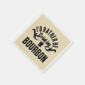 Fantastische Kunst statt Bourbon zu trinken Serviette (Ecke)