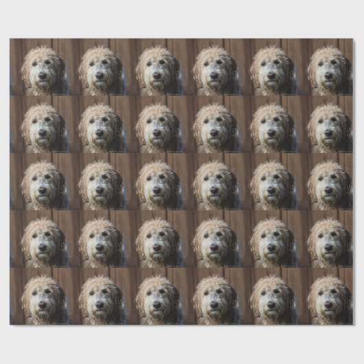 Fantastische Labradoodle Welpengeschenke Geschenkpapier (Flach)