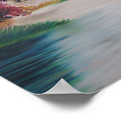 Fantastische Landschaft mit farbenfrohen Bäumen & Poster (Ecke)