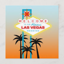 Fantastische Las Vegas Hochzeit Einladung