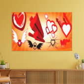 FANTASTISCHE LEINWAND KUNST - HERZEN - LIEBE - WAL (Insitu (Wohnzimmer))