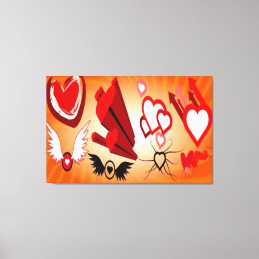 FANTASTISCHE LEINWAND KUNST - HERZEN - LIEBE - WAL (Vorderseite)