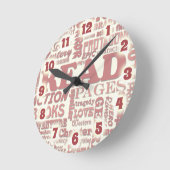 Fantastische Leser-Redewendungen Runde Wanduhr (Winkel)