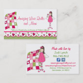 Fantastische Liebe-Steppdecken-kundenspezifische Visitenkarte (Vorne/Hinten)