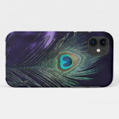 Fantastische lila Pfau-Feder Case-Mate iPhone Hülle (Rückseite (Horizontal))