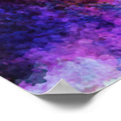 Fantastische Lila Wasserfarbe Abstrakt Poster (Ecke)