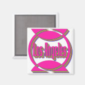 Fantastische Los Angeles 3 Magnet (Vorderseite/Rückseite)