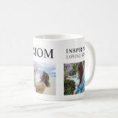 Fantastische Mama Familienfoto Collage Modern Kaffeetasse (VorderseiteRechts)