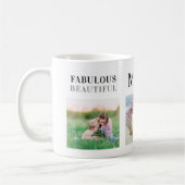 Fantastische Mama Familienfoto Collage Modern Kaffeetasse (Links)