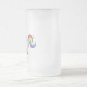 Fantastische männliche Unicorn-Bier-Tasse Mattglas Bierglas (Mittel)