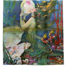 fantastische Meerjungfrau Duschvorhang