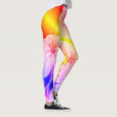 Fantastische mehrfarbige Lilien-Blume Leggings (Rechts)