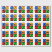 Fantastische mit Fallschirm abspringende Geschenkpapier (Flach)