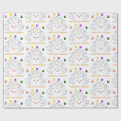 fantastische Mode Geschenkpapier (Flach)