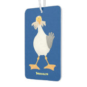 Fantastische Möwe mit Pommes frites Cartoon Autolufterfrischer (Links)