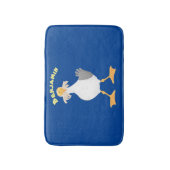 Fantastische Möwe mit Pommes frites Cartoon Badematte (Vorderseite Vertikal)