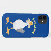 Fantastische Möwe mit Pommes frites Cartoon Case-Mate iPhone Hülle (Rückseite (Horizontal))