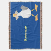 Fantastische Möwe mit Pommes frites Cartoon Decke (Vorderseite Vertikal)