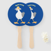 Fantastische Möwe mit Pommes frites Cartoon Fächer (Vorne und Hinten)