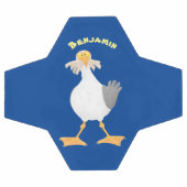 Fantastische Möwe mit Pommes frites Cartoon Fußball (Flach)