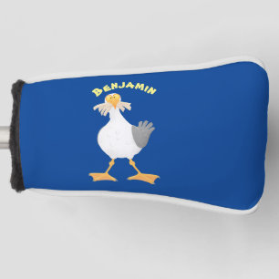 Fantastische Möwe mit Pommes frites Cartoon Golf Headcover