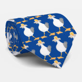 Fantastische Möwe mit Pommes frites Cartoon Krawatte (Gerollt)