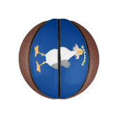 Fantastische Möwe mit Pommes frites Cartoon Mini Basketball (Vertikal)