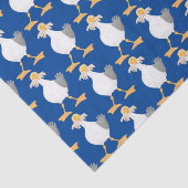 Fantastische Möwe mit Pommes frites Cartoon Seidenpapier (Ausschnitt)