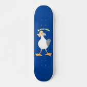 Fantastische Möwe mit Pommes frites Cartoon Skateboard (Vorne)
