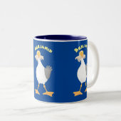 Fantastische Möwe mit Pommes frites Cartoon Zweifarbige Tasse (VorderseiteRechts)