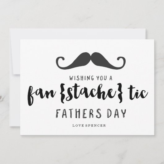 FANTASTISCHE MUSTACHE | VATER DAY CARD KARTE (Vorderseite)