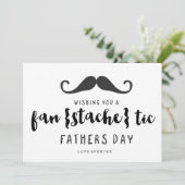 FANTASTISCHE MUSTACHE | VATER DAY CARD KARTE (Stehend Vorderseite)