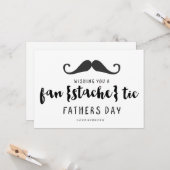 FANTASTISCHE MUSTACHE | VATER DAY CARD KARTE (Vorderseite/Rückseite Beispiel)