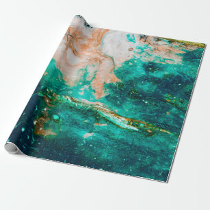 Fantastische Muster aus Farben und Lacken abstrakt Geschenkpapier