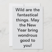 Fantastische Neujahrskarte Feiertagskarte (Rückseite)