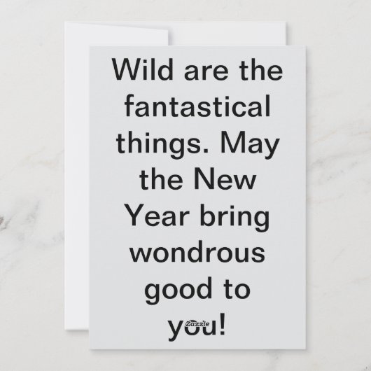 Fantastische Neujahrskarte Feiertagskarte (Rückseite)