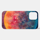 Fantastische Ölmalerei schöner großer Planet Mond Case-Mate iPhone Hülle (Rückseite (Horizontal))