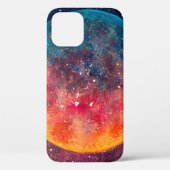 Fantastische Ölmalerei schöner großer Planet Mond  Case-Mate iPhone Hülle (Rückseite)